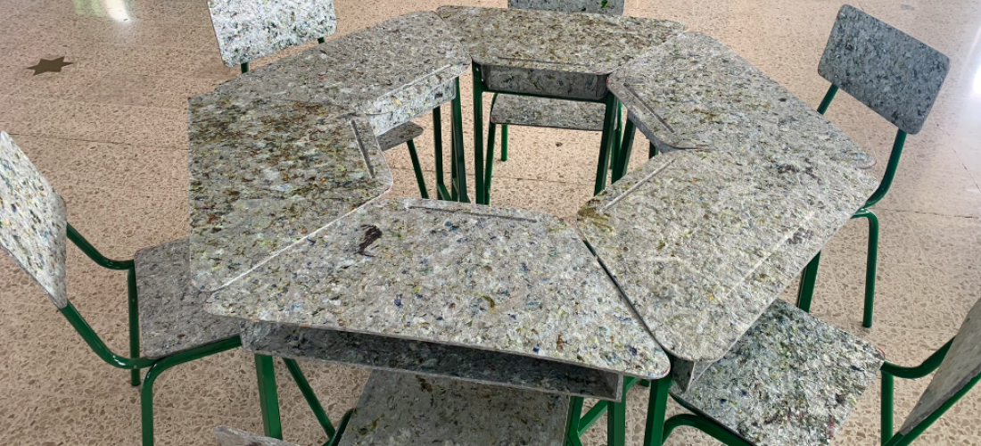 1.000 pupitres eco amigables acompañan a niños de regreso a clases